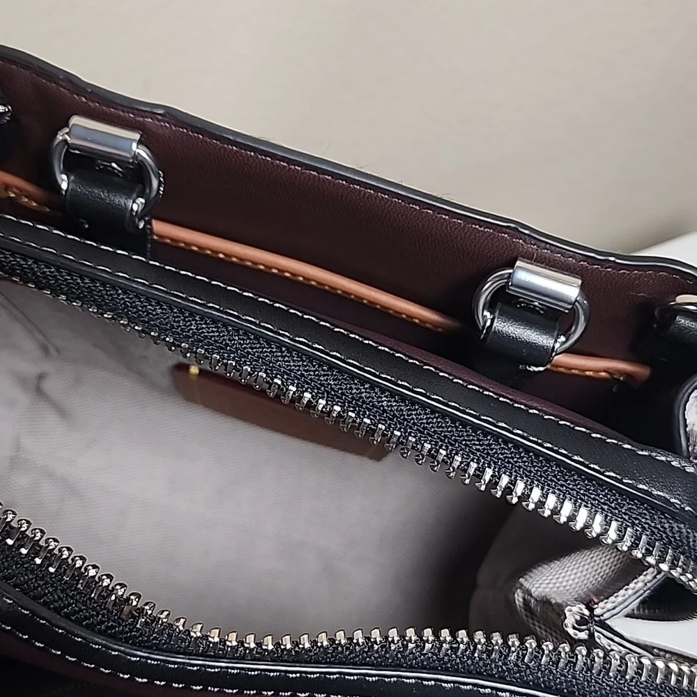 Coach Rogue 20 In Haircalf With Zebra Print - Picture 12 of 16